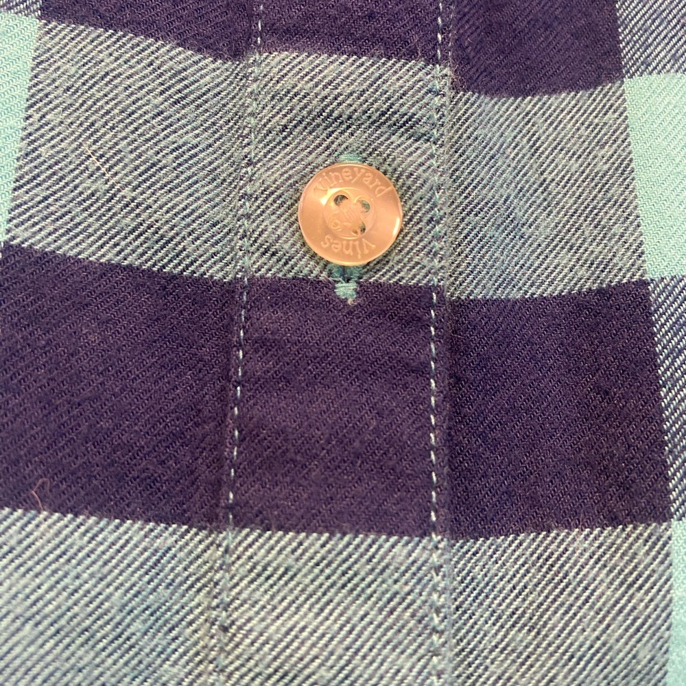 Vineyard Vines NWT Flannel Shirt Women’s Size 0 - Picture 5 of 8